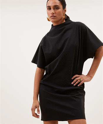 By-Bar jurk turtle-neck strass Grace