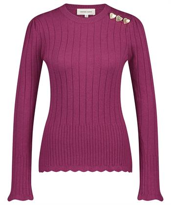 Fabienne Chapot wolmix trui knoopdetail Banda