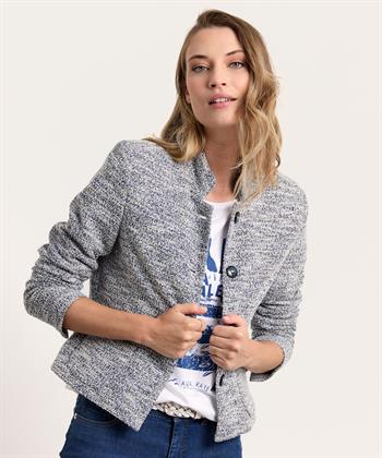 Giulia e Tu bouclé blazer lurex