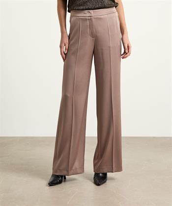 Luisa Cerano heavy silky wide leg broek