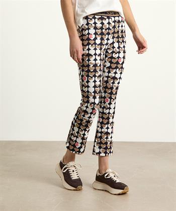 Marc Cain scuba kick flare broek hartjes Frederica