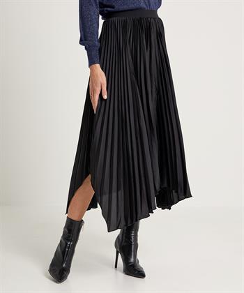 OUI silky asymmetrische plissé rok