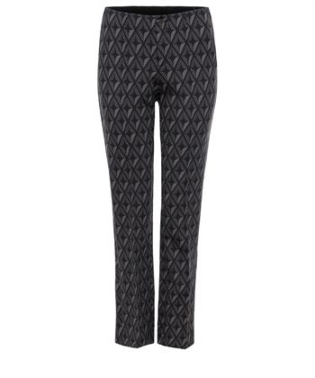 Rosner broek met print en deelnaad Alisa